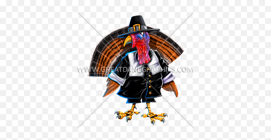 Male Turkey Pilgrim Production Ready Artwork For T - Shirt Cartoon Png,Pilgrim Png