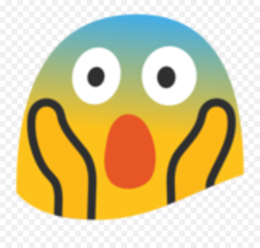 Screaming Smiley Face Transprent Png - Face Screaming In Fear Emoji,Winky Face Emoji Png