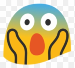 Screaming Smiley Face Transprent Png - In Fear Emoji