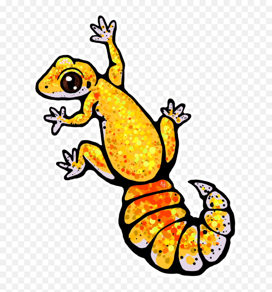 Leopard Gecko Clipart Black And White - Png Download Full Leopard Gecko Clipart,Leopard Gecko Png
