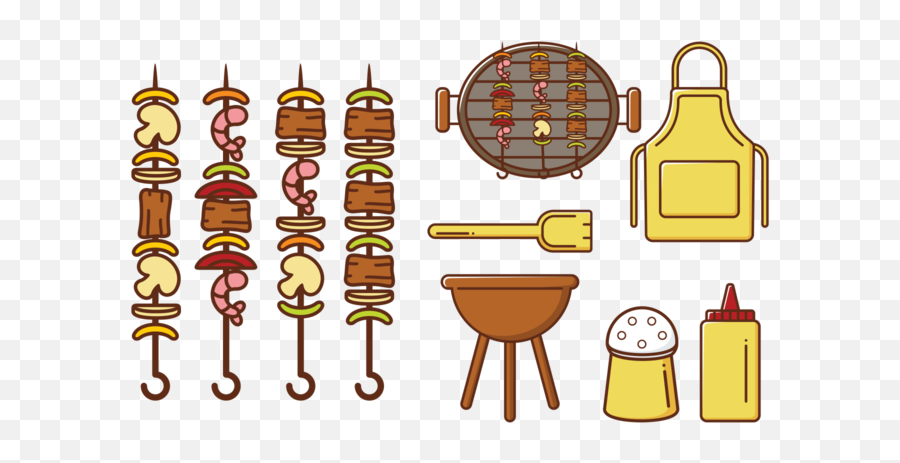 Barbecue Vector Party 82135 - Download Free Vectors Clipart Skewer Icon Png,Kebab Icon