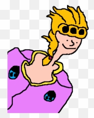 Pixilart - giorno giovanna uploaded by DrawingJoJo Giorno Giovanna Badly Drawn png