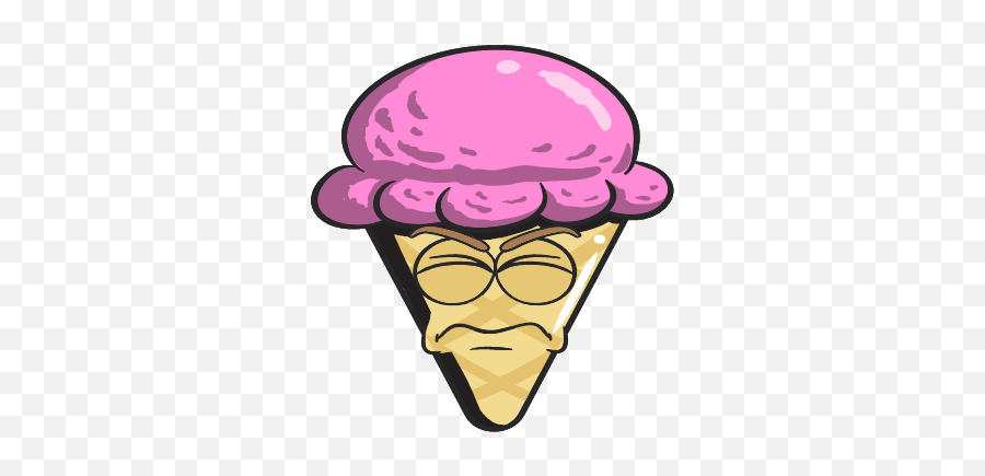 Cone Cream Emoji Ice Icon Png