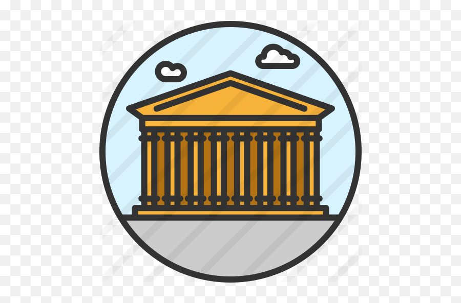 Pantheon - Free Monuments Icons Vertical Png,Greek Icon Favors