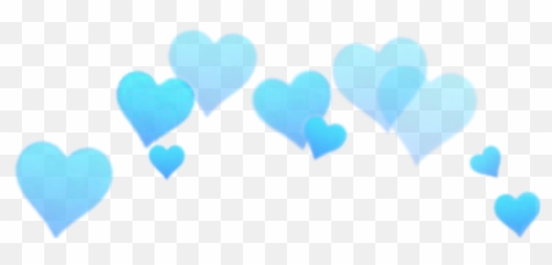 Snapchat Filters Clipart Transparent - Heart Crown Png Blue