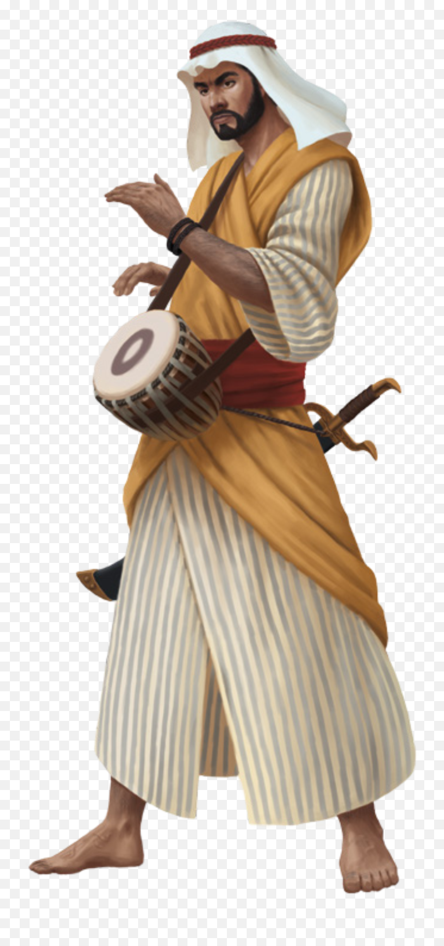 Download Hd Bard Drawing Elder Scrolls - Derwisch Dsa Medieval Drums Character Design Png,Bard Png