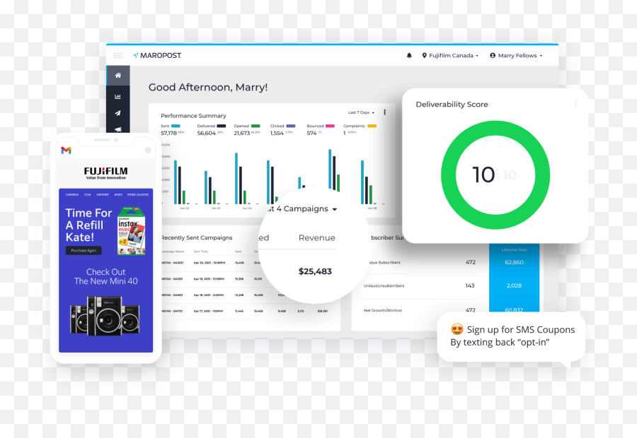 Maropost The Unified Marketing Automation Platform - Vertical Png,Customer Growth Icon