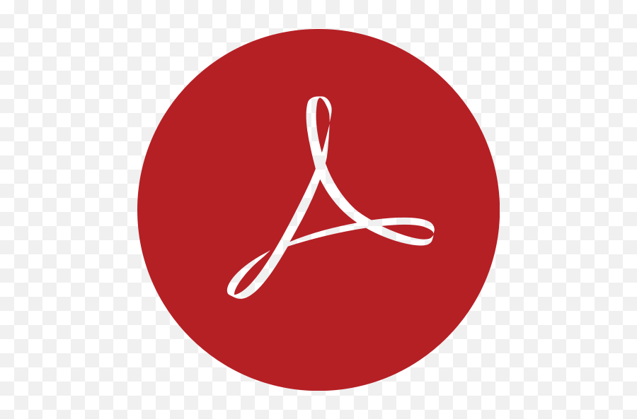 Acrobat Adobe Round Icon - Free Download On Iconfinder Adobe Reader Png,Adobe Muse Icon