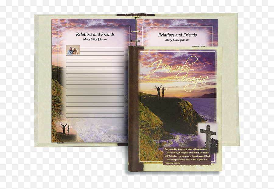 Lifetime Expressions Woodland Stream Memorial Guest Register - Horizontal Png,Book Cover Icon