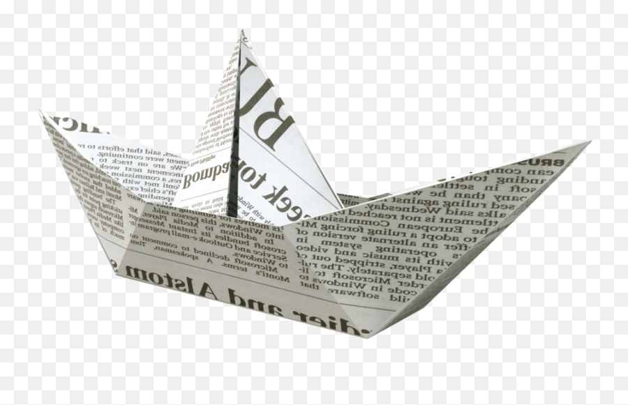 To Get Behind A News Story Add It Dance Put - Newspaper Boat Png,News Paper Png