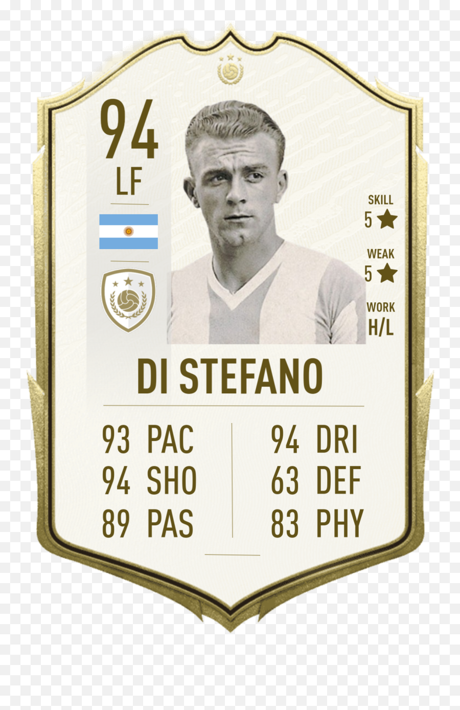 The Blonde Arrow Di Stefano Is My - Zidane Fifa 20 Card Png,World Cup 2018 Icon