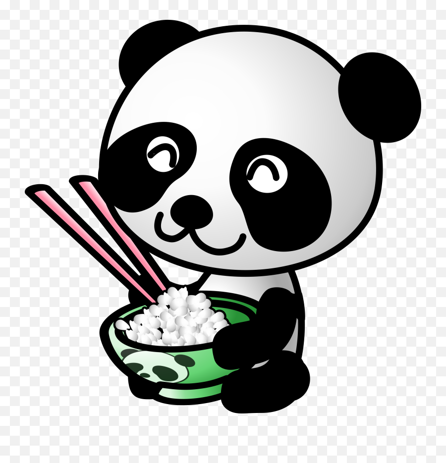 Panda Png Animal Images Bear - Panda Eating Clipart,Cute Panda Png