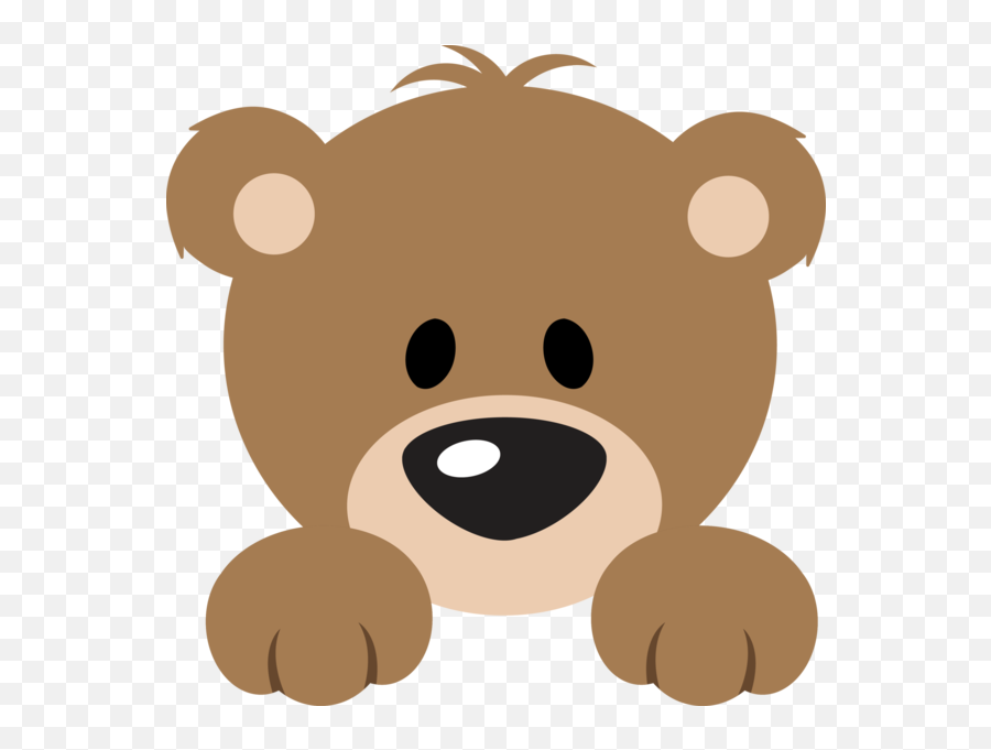 Cute Bear Peeker - Cute Bear Clipart Png,Bear Head Png
