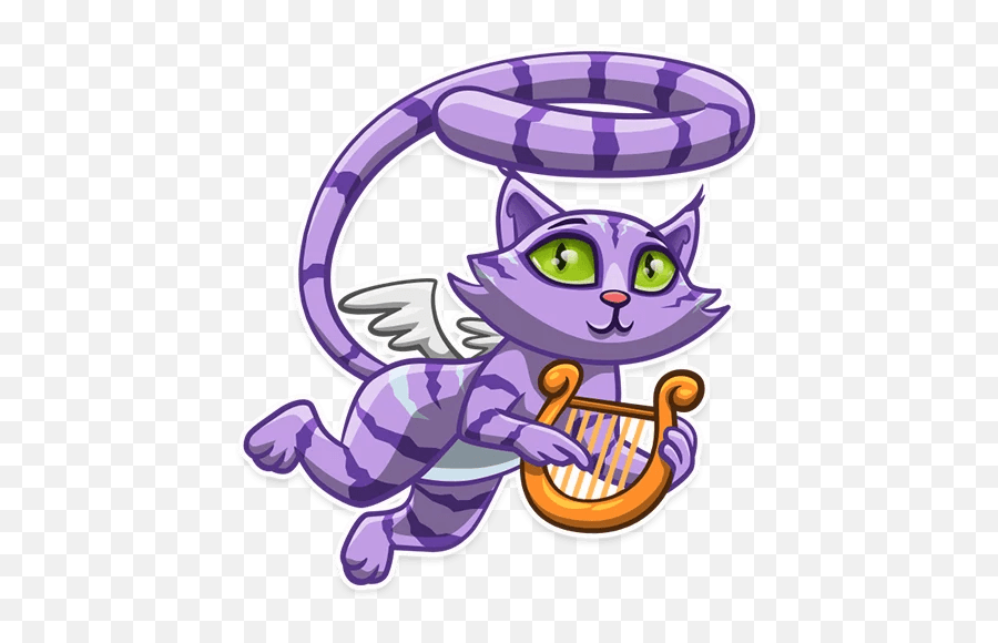 Cheshire Cat - Telegram Sticker English Pusheen Png,Cheshire Cat Icon