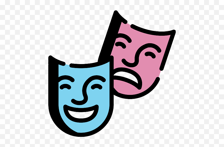 Theatre Masks Icon Transparent Png - Stickpng Happy,Mask Icon Png