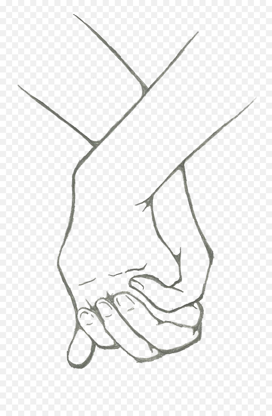 Holding Hands Png High - Holding Hands Drawing Cartoon,Hand Holding Png -  free transparent png images 