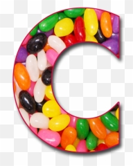 Png Free Scrapbook Alphabet Letters - Jelly Bean C