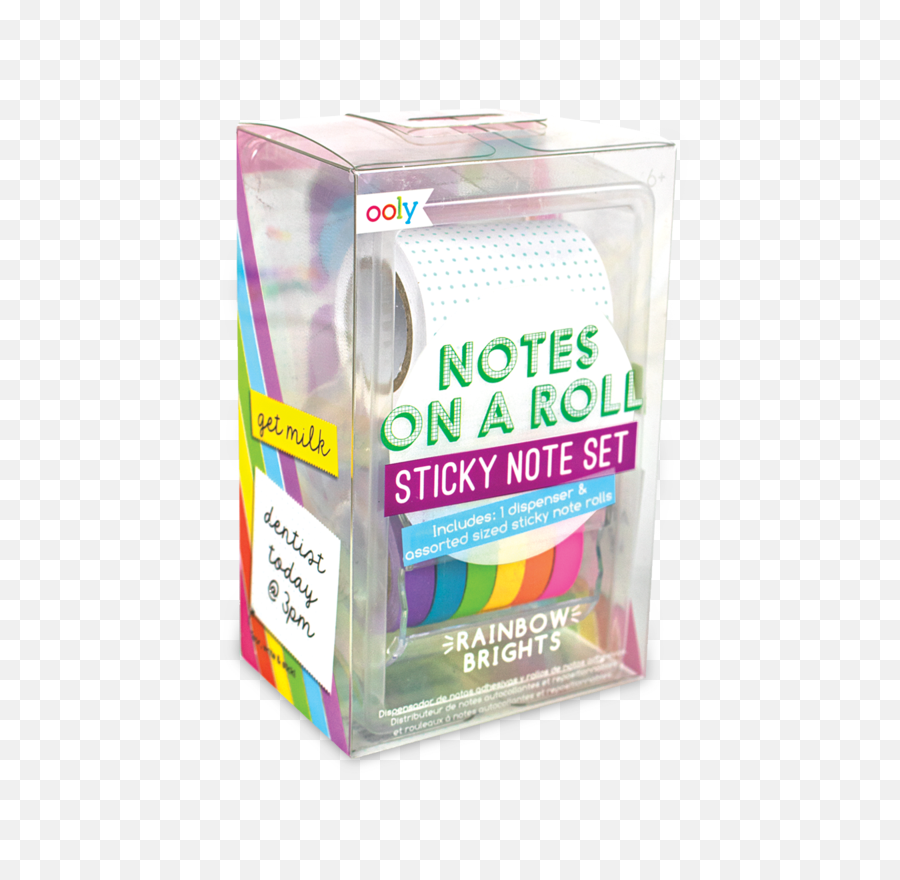 Notes - Rainbow Brights Carton Png,Transparent Sticky Notes