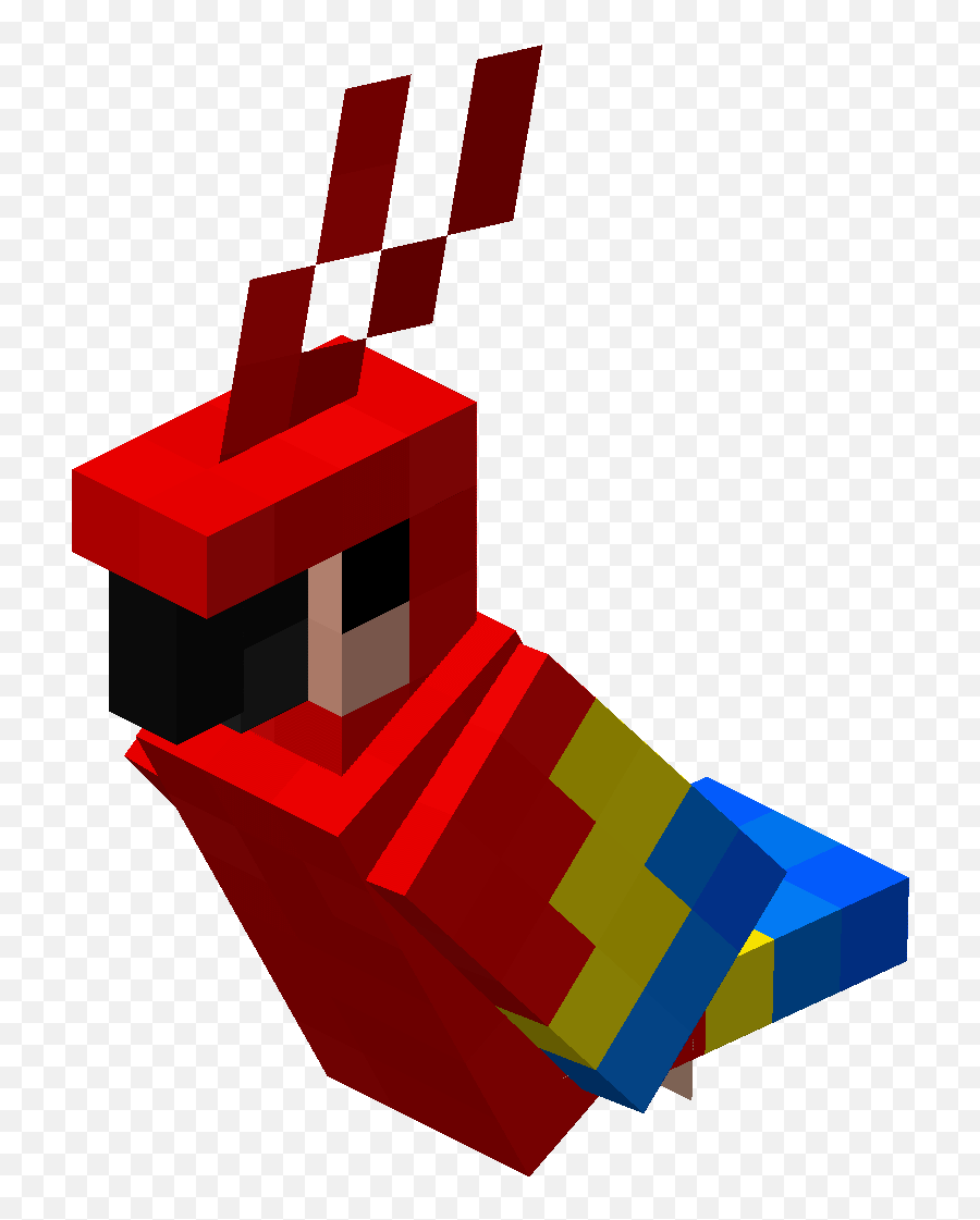 Sitting Red Parrotpng - Minecraft Wiki Dancing Parrot Gif Minecraft,Parrot Png