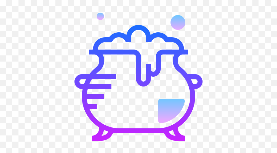 Cauldron Icon In Gradient Line Style - Drawing Png,Cauldron Icon