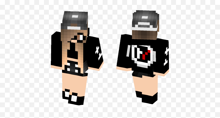 Download Twenty One Pilots Girl Minecraft Skin For Free - Minecraft Brown Hair Girl Skin Png,Twenty One Pilots Logo Png