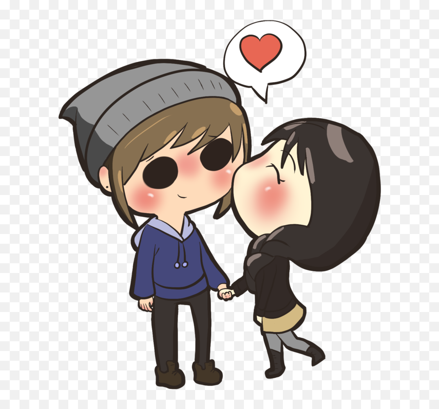 Couple Png - Google Search On We Heart It Dibujos Kawaii De Amor,Falling  Hearts Png - free transparent png images 