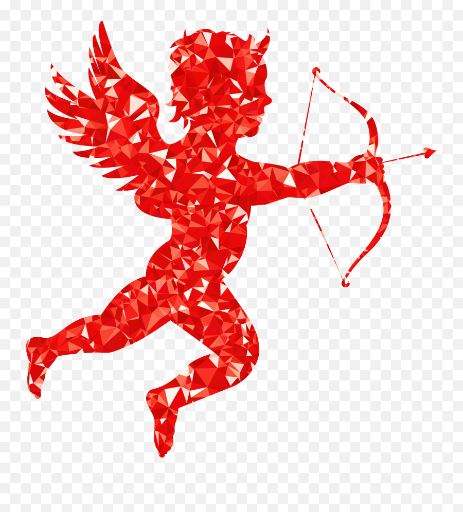 Red Cupid Clipart Png - Cupid Transparent,Cupid Transparent Background