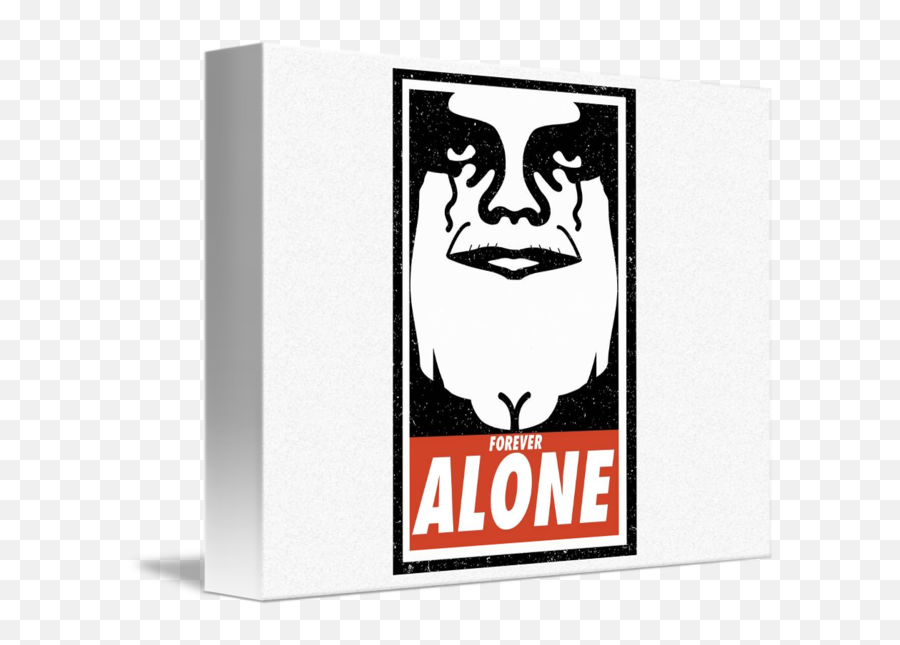 Obey Alone By Danny Villarreal - Obey Art Png,Forever Alone Png