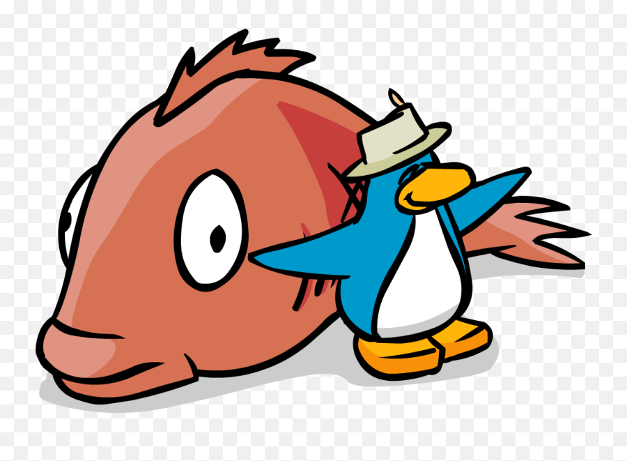 Ice Fishing Mullet Caught - Club Penguin Big Fish Png,Mullet Png