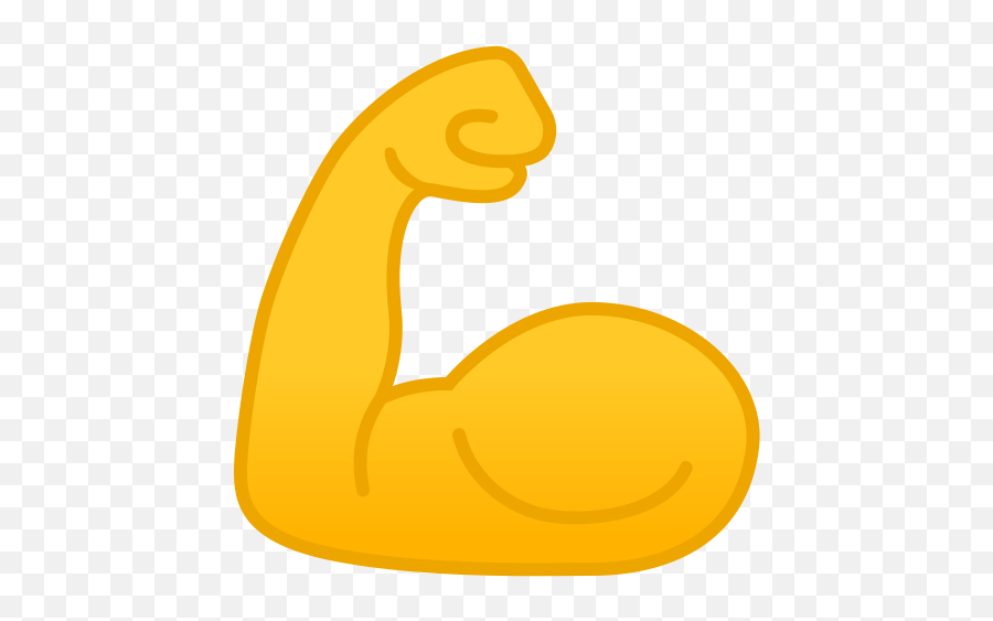 Flexed Biceps Emoji Png Muscle
