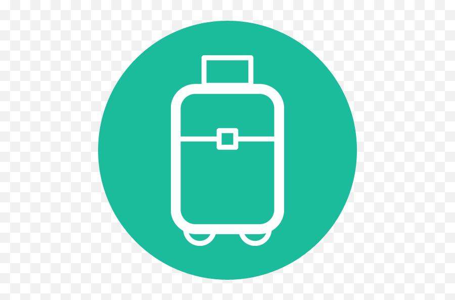 Suitcase Travel Flat Design Icon - Travel Flat Design Png,Travel Icon Png