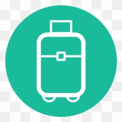 Suitcase Travel Flat Design Icon - Png