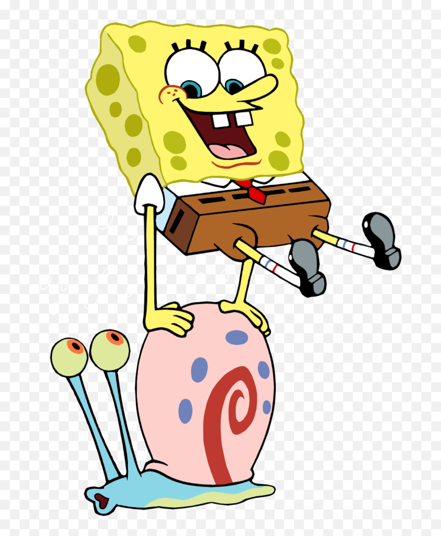 Check Out This Transparent Spongebob Springing - Spongebob And Gary Clipart,Sponge Bob Png