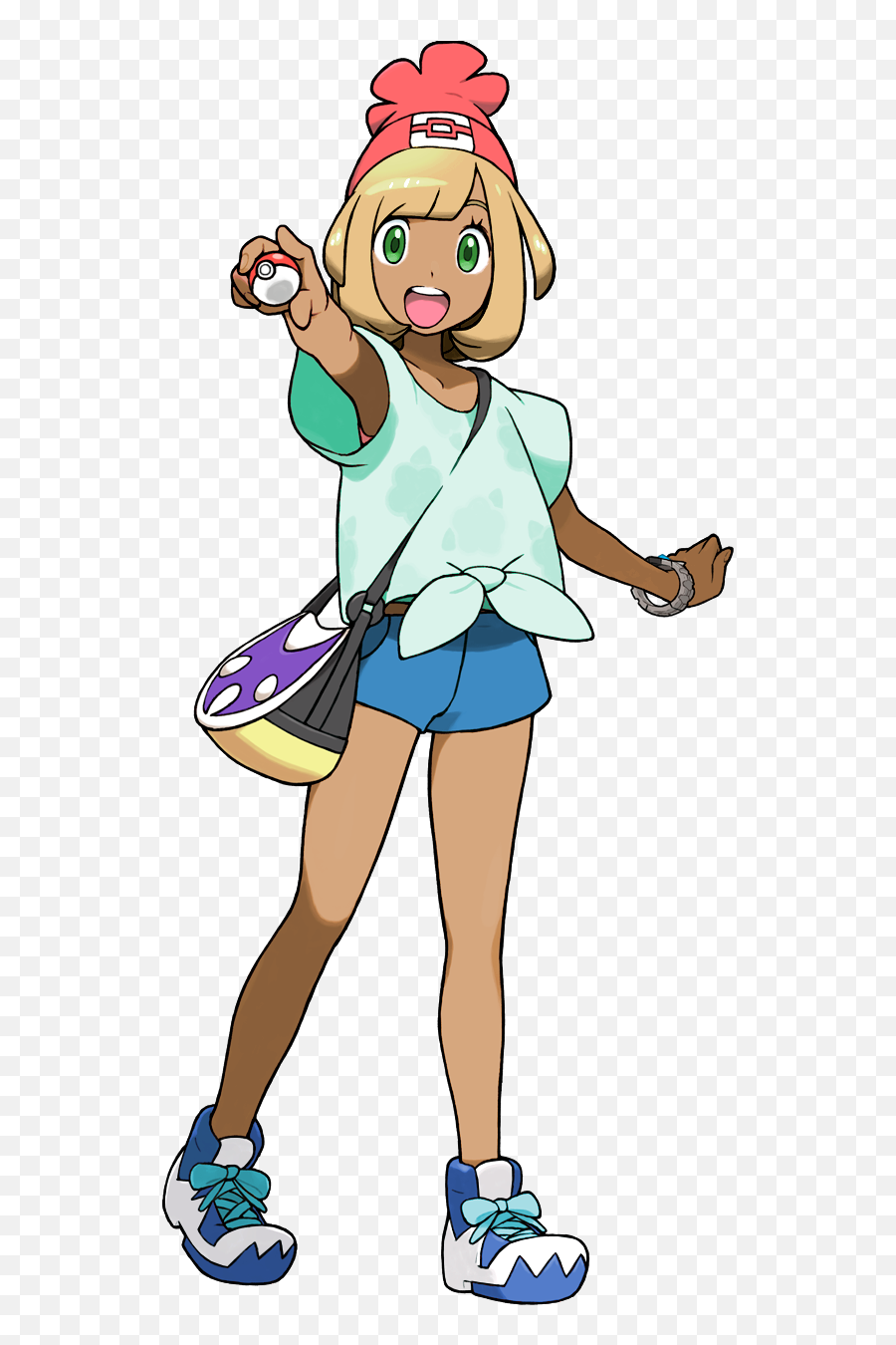 Hd Custom Female Pokemon Trainer - Pokemon Alola Female Trainer Png,Pokemon Trainer Transparent