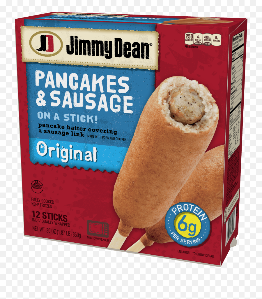 Jimmy Dean Pancakes And Sausage - Pancake And Sausage On A Stick Png,Corndog Png