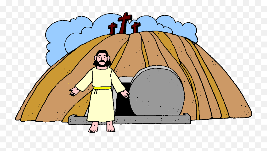 Easter Jesus Clipart - Jesus Resurrection Clipart Png,Empty Tomb Png