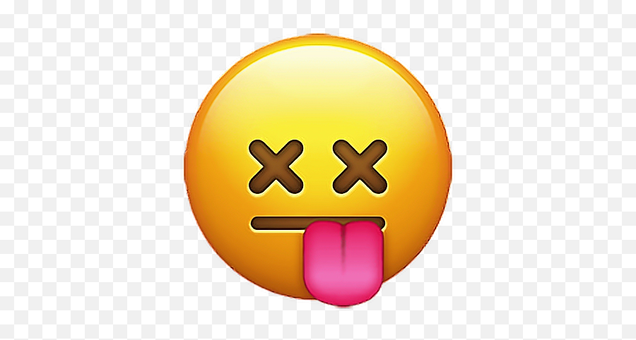 Emoji Emojisticker Sticker Stickers Dead Smiley Xeyes - Dead Emoji Png,Dead Emoji Png