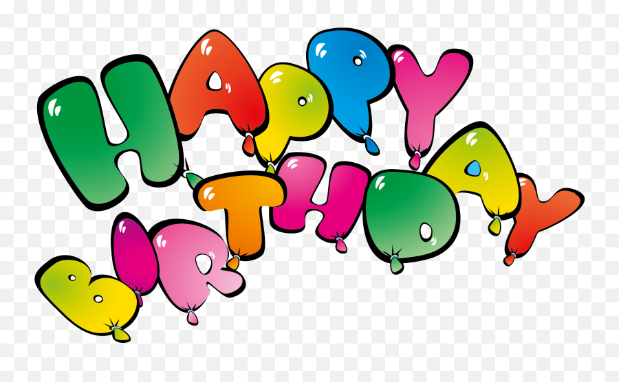 Happy Birthday Ballons - Transparent Background Happy Birthday Balloon Png,Happy Birthday Balloons Png