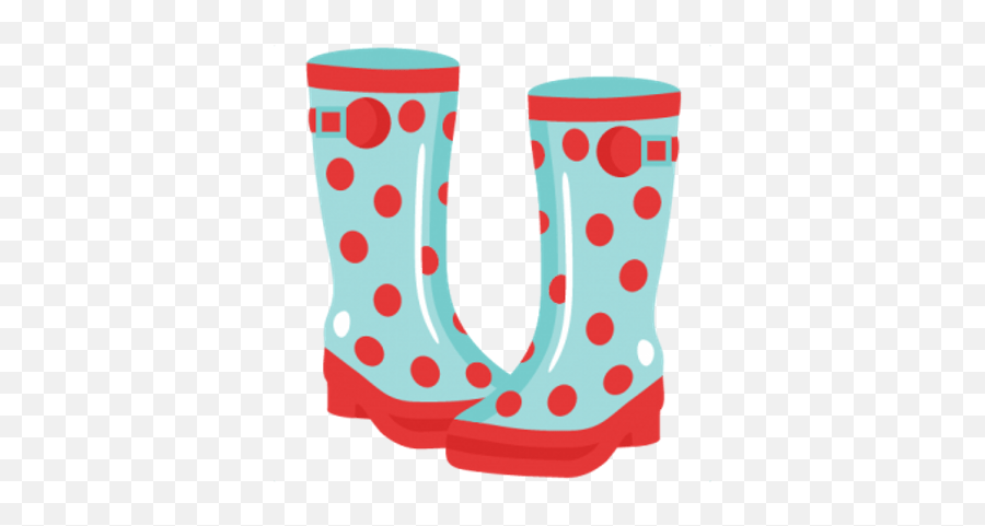 Blue Boots With Red Dots Transparent Png - Stickpng Transparent Clipart Rain Boots,Rain Transparent Background