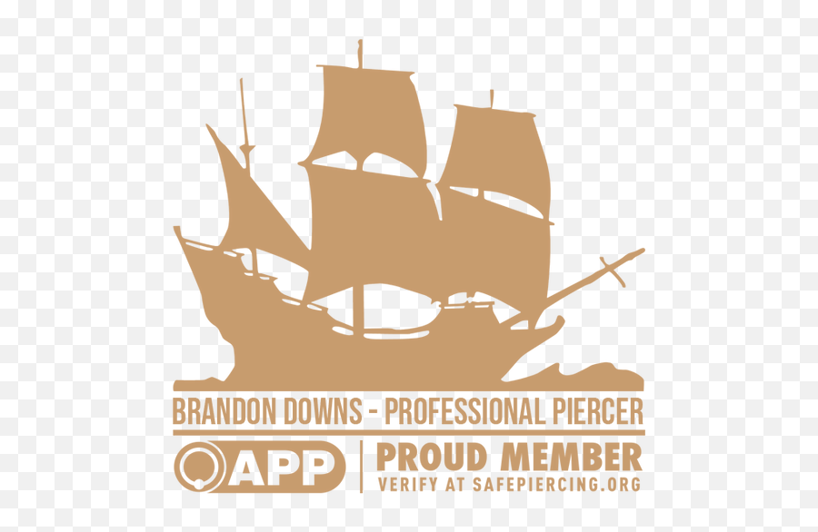 Body Piercing Brandon Downs Professional Piercer United - Pirate Boat Painting Png,Nose Piercing Png