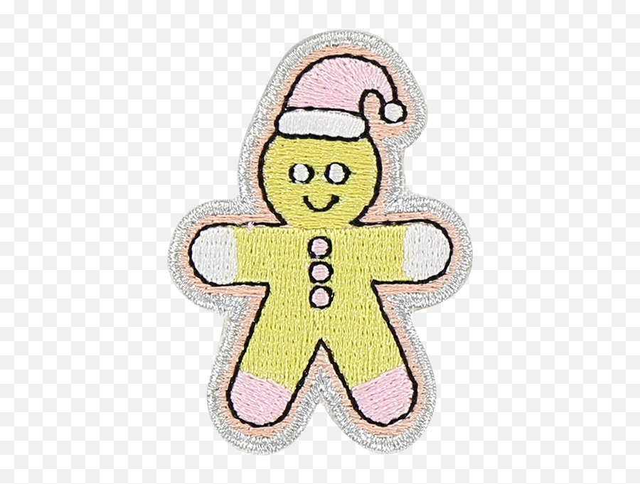 Gingerbread Man Sticker Patch - Cartoon Png,Gingerbread Man Png