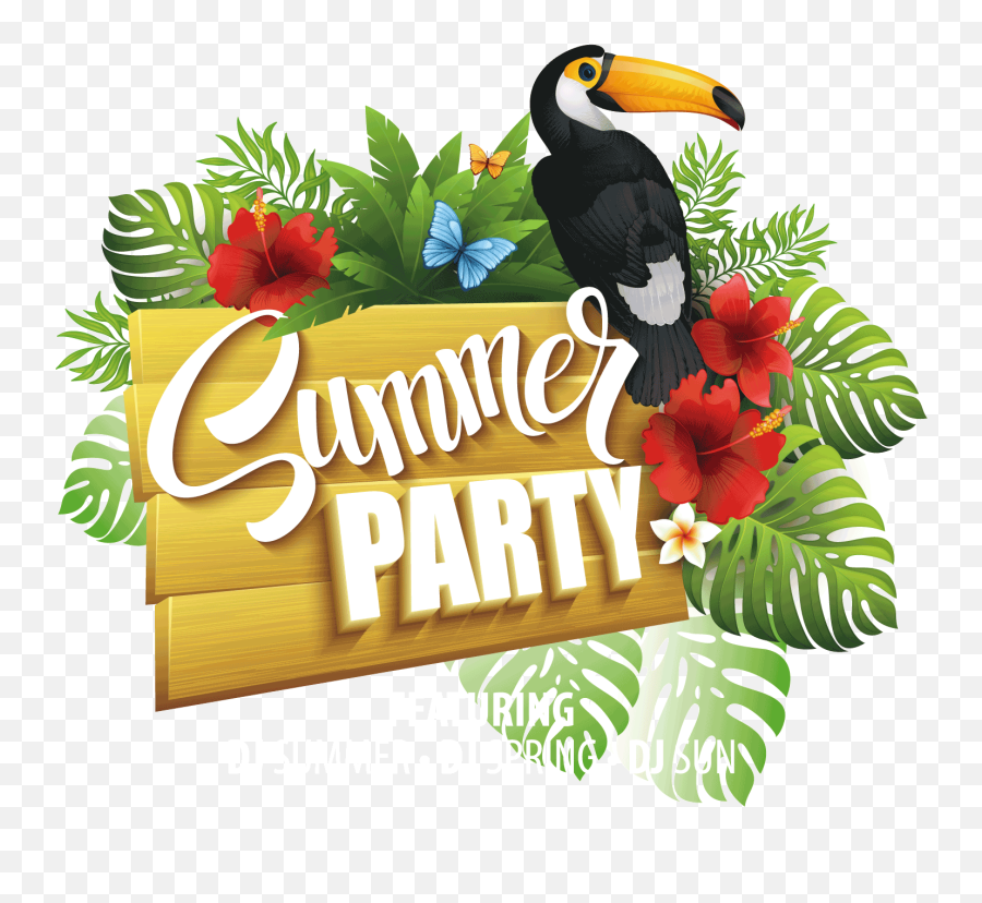 Download Summer Party Flyers Png Transparent - Uokplrs Summer Party Flyer Free,Party Png