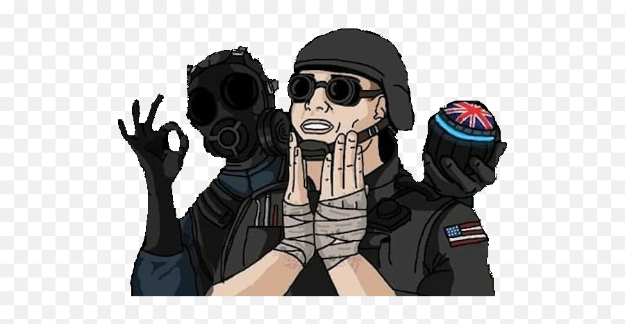 Made A Png Version Of The Thatcher And Thermite Meme Rainbow6 - R6 Meme Png,Meme Png