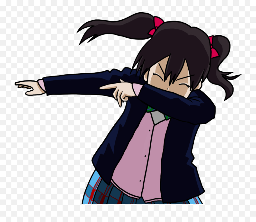 Posed Art Of Nico Yazawa Dabbing - Nico Nico Nii Dab Png,Nico Yazawa Png