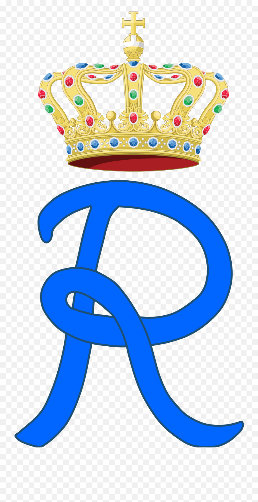 Letters R With Crowns Png Monogram - Royal Family Prince Crown,Crowns Png