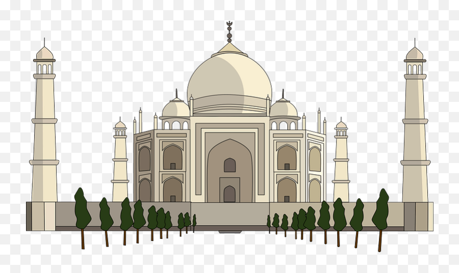 Taj Mahal Clipart Free Download Transparent Png Creazilla - Taj Mahal Clipart Png,Taj Mahal Png