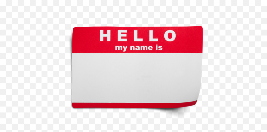 Blank Name Tag Png Transparent Library - Hello My Name Is Sticker,Name Tag Png