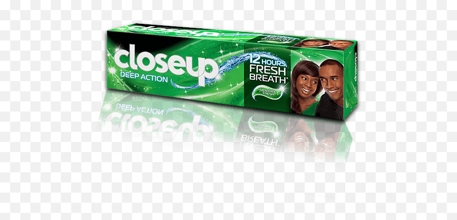 Menthol Freshdeep Action - Close Up Deep Action Toothpaste 55g Png,Toothpaste Png