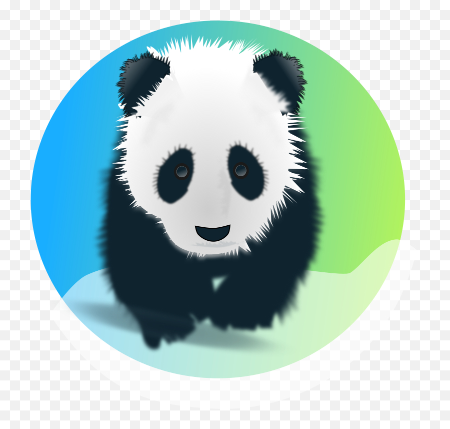 Panda Bear Giant - Free Vector Graphic On Pixabay Panda Black White Design Png,Panda Png