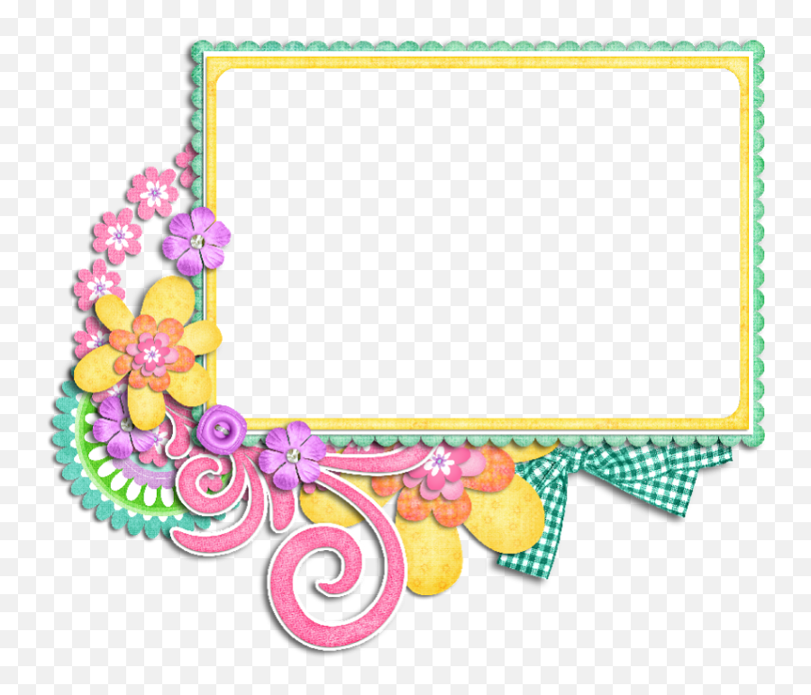 Marcos Primavera Girly Scrapbook Baby Clip Art - Scrapbook Frames Design Drawing Png,Marcos Png